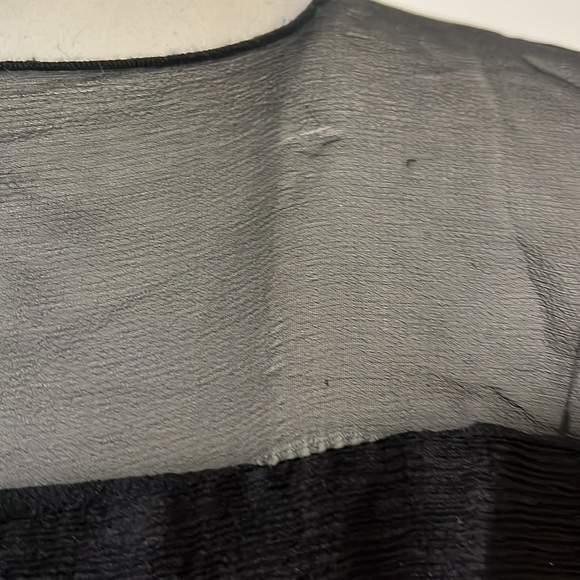 Milla Black Silk Bat Asymmetrical Blouse Size 12 - Picture 4 of 12